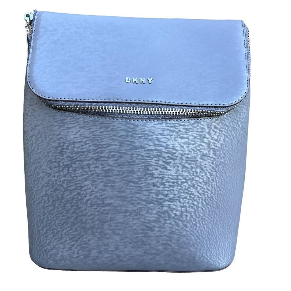 DKNY Silver Top Handle Backpack Handbag